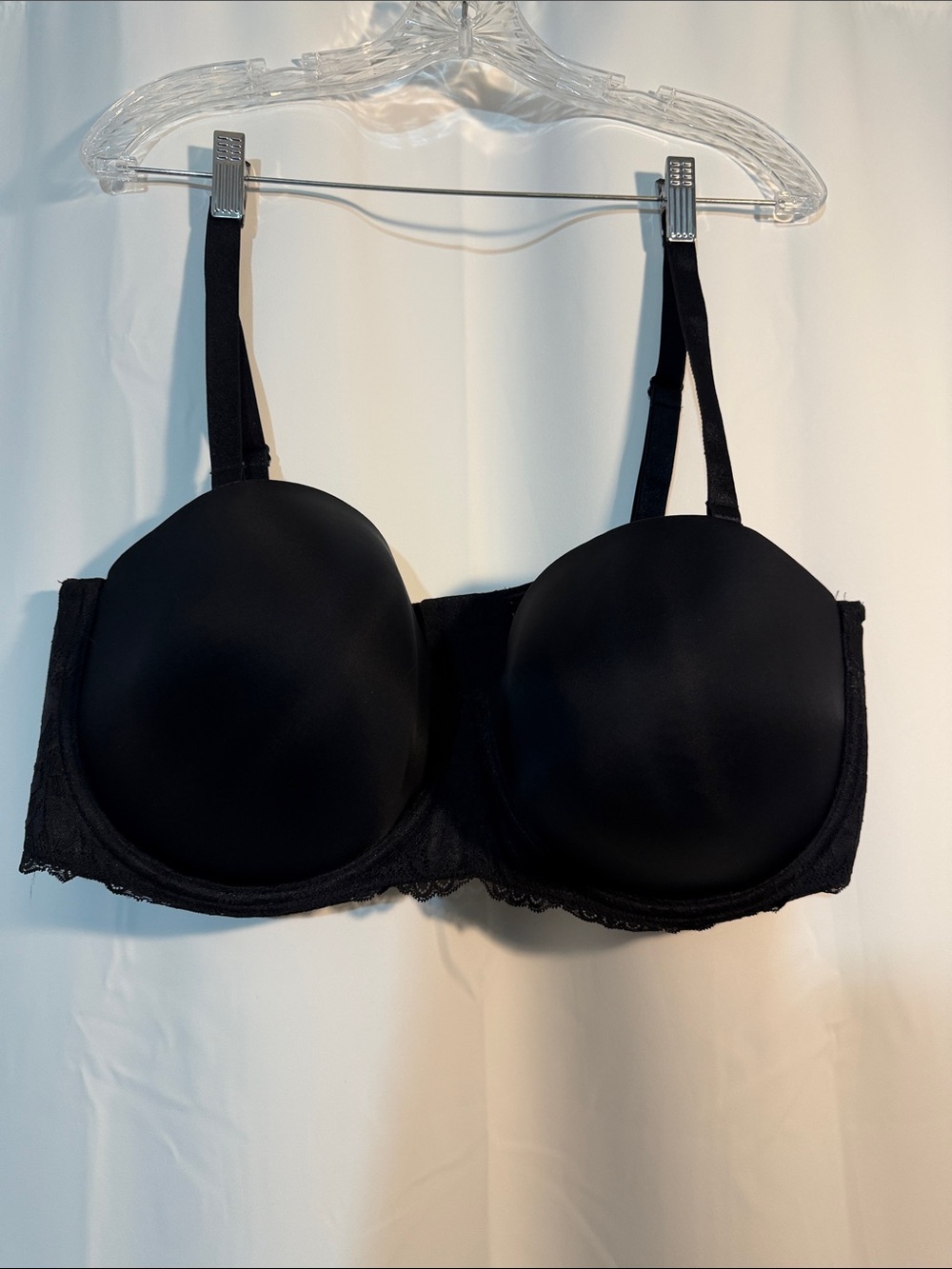 torrid Black Strapless-Convertible Smooth Padded Bra